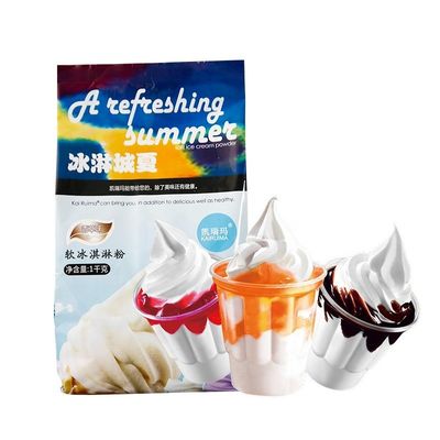 45 Brix Poeder Vanille Sundae Mix 1 kg Dessert Series Poeder Voor ABG 25 kg