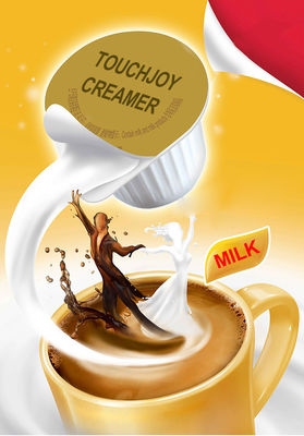Witte vloeibare koffiecrème zonder zuivelproducten met een houdbaarheid van 9 maanden