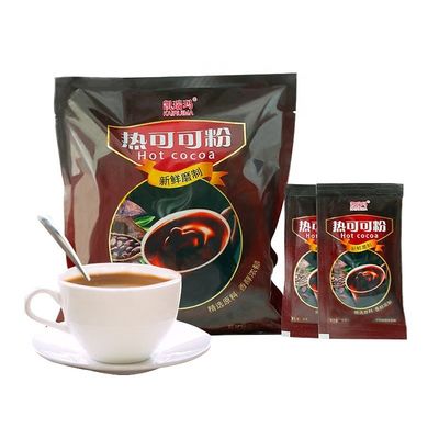 Zoutvrij chocolade mout drankje poederconcentraat met karakteristieke cacao smaak